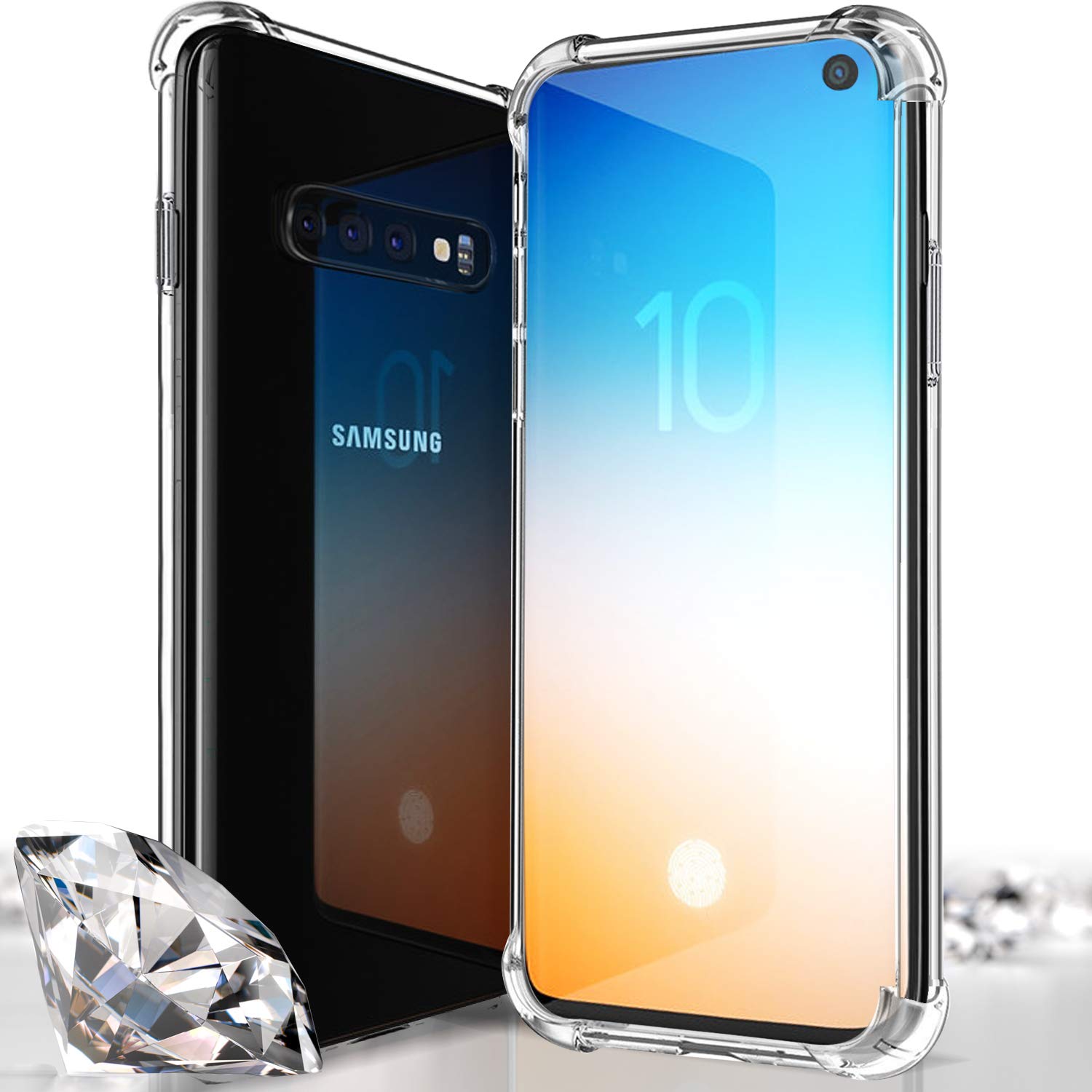 Galaxy S10 Crystal Clear Transparent Case (Clear)